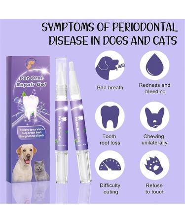 Pet Oral Repair Gel Pet Oral Restoration Gel Pet Teeth Repairing Kit Pet Teeth Whitening Pen Pet Breath Freshener Keep Your Pet Oral Healthy (2PCS) - Buy Online on GoSupps.com