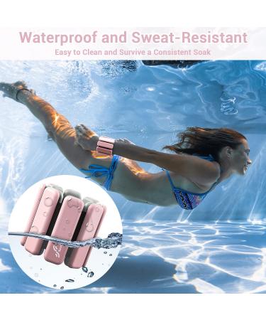 Portable Weight Cuffs - 2-Series Set (0.5kg & 1kg) for Men & Women | Ankle Weights for Yoga Dance & Aerobics - Pink Peony - Buy Online on GoSupps.com