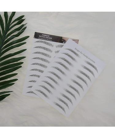 6D Black Eyebrow Stickers - Waterproof & Natural Tattoos - 10 Sheets (100 Pairs) - Buy Online on GoSupps.com