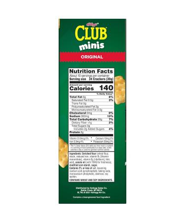Buy Club Crackers - Mini Snack Crackers Original 11oz Box - Perfect for Lunch & Snacking | International Shipping - Buy Online on GoSupps.com