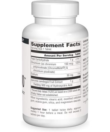 Source Naturals Garcinia Cambogia Extract 1000mg - 180 Tablets | 180 Count - Buy Online on GoSupps.com