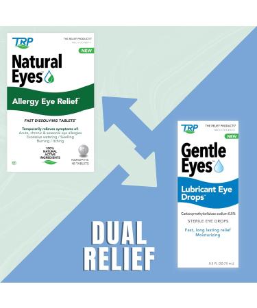 Natural Eyes Allergy Relief Tablets | Fast Dissolving for Itchy Burning & Watery Eyes - International Shipping Available - Buy Online on GoSupps.com