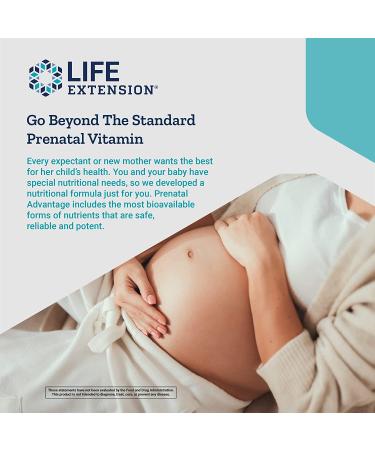 Life Extension Prenatal Advantage - 120 Easy-to-Swallow Softgels for Expecting Mothers - Buy Online on GoSupps.com