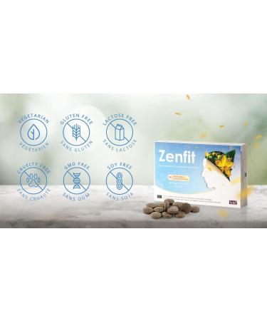 ZENFIT FYTO - Daily Mood and Energy Support Well-Being with St. John's Wort Rosemary B Vitamins - Natural Food Supplement for Optimal Balance and Well-Being 30 Tablets - Buy Online on GoSupps.com