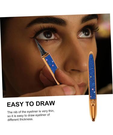 FOYTOKI 2pcs Self Adhesive Mascara Diamond Liquid Eyeliner Makeup Eyeliners Glue Eyeliner Pen Plastic Blue - Buy Online on GoSupps.com