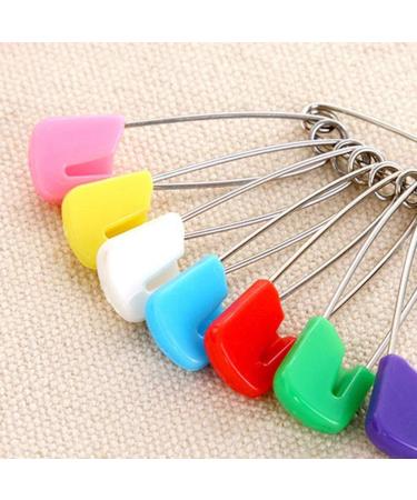 Supvox 50 Pcs Plastic Head Baby Diaper Safety Pins Baby Safety Pins Diaper Pins Safety Locking Baby Cloth Diaper Nappy Pins - Buy Online on GoSupps.com