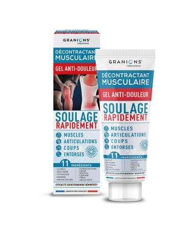 Relaxing Muscle Pain Gel GRANIONS | Quickly Relieve Joint Muscle and Post-Traumatic Pain | Cryotherapy Effect Scientifical