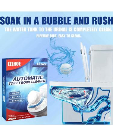 Toilet Bowl Cleaner 12PCS Toilet Cleaner Tablets Toilet Limescale Remover Toilet Cleaning Toilet Block Bleach Foam Toilet Cleaner and Descaler Fizzy Foam Toilet Cleaner Bleach Cleaner Stain Remover - Buy Online on GoSupps.com