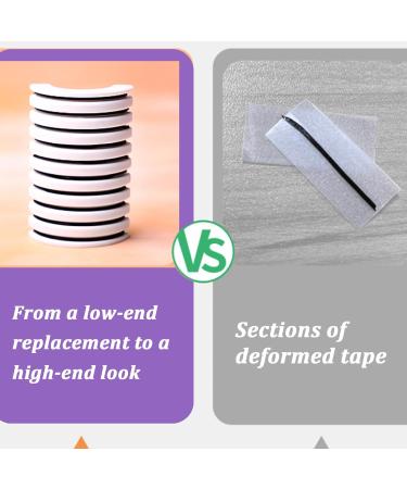 Eyelash Adhesive Strips 2 Boxes 20 Sheets Self Adhesive No Glue Apply Strip Lash Glue Reusable Lash Adhesive Strip for Fake Eyelashe Gentle and Non-irritating Easy to Remove and Wear Replacement - Buy Online on GoSupps.com