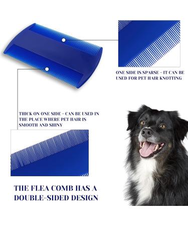 BLMHTWO 12 Pieces Nit Comb Nit Combs Plastic Flea Comb Double Sided Lice Combs with Dense Fine Tooth Smooth Durable Effective Removing Fleas Head Lice Combs for Thick Hair Kids Cats Pets 6 Colors - Buy Online on GoSupps.com