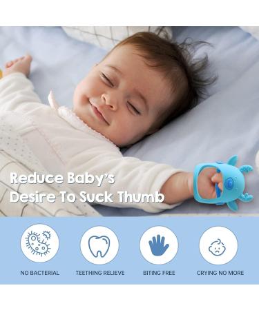 Buy Pink Baby Teething Ring & Gloves | Silicone Chew Toy for 3 Months+ | International Shipping - Buy Online on GoSupps.com