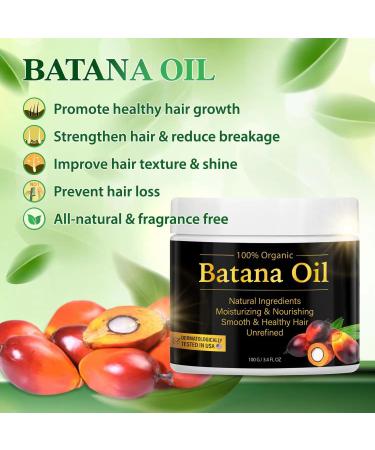 Organic Batana Oil for Hair Growth | Dr. Sebi Pure Hair Oil - Thicker Fuller Hair Prevents Loss & Repairs Split Ends | International Shipping - Buy Online on GoSupps.com