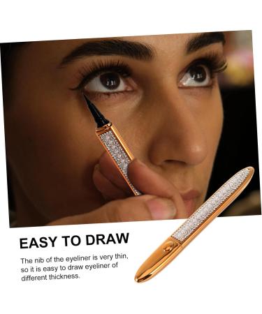 Healeved Self Adhesive Mascara Lash Tool Black Eyeliner Pencil Prestige Pencil Golden Plastic 1 count (Pack of 1) Golden - Buy Online on GoSupps.com