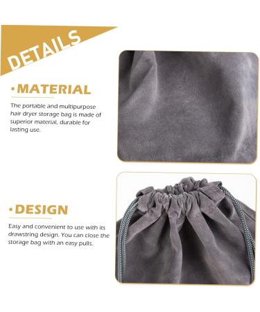 CANIGHT 2pcs Hair Dryer Bag Suitcases Organizer Bags Hair Dryer Lint Bags Cosmetics Organizer Bag Flannel - Buy Online on GoSupps.com