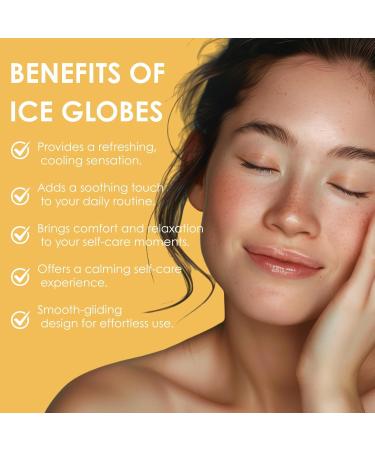 Lazzybeauty Ice Globes Facial Massage Tools Cryo Cooling Ball for Face & Eye Relief Beauty Spa Tool for Relaxing and Refreshing Skincare Routine - Buy Online on GoSupps.com
