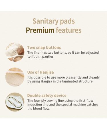 ECO Original Natural Brown Organic Reusable Cotton Panty Liners - Waterproof Set of 3 Pads - XS Size - Pack of 1 - Buy Online on GoSupps.com