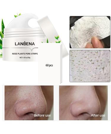 BlackheadMask With 60 Paper Strips - Nose Strips Blackhead - Nose Blackhead RemoverMask - Nose Plant Pore Strips - Black Head Remover Peel OffMask - Deep Cleansing Peel Off NoseMask 4 sets - Buy Online on GoSupps.com