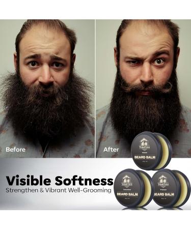 Waking Forest Beard Balm Kit for Men | All-Natural Thicker Beard Growth Butter & Softener | Ultimate Moisturizer Beard Growth Kit - Buy Online on GoSupps.com