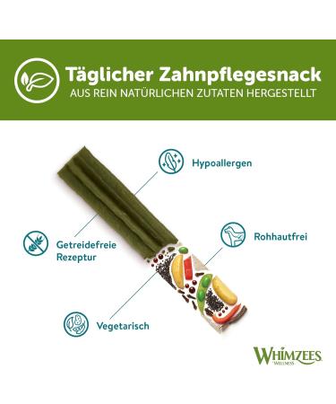 Whimzees by Wellness Stix - Natural Grain-Free Dental Care Snacks for Medium Dogs | 14 Pieces (420g) - Buy Online on GoSupps.com