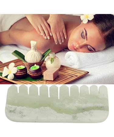 Jade Gua Sha Kamm - Portable & Comfortable Massage Tool for Relaxation | International Shipping Available - Buy Online on GoSupps.com