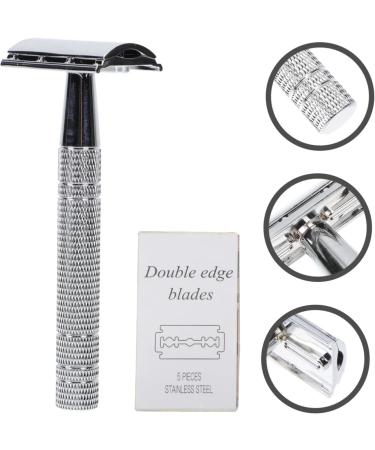 FOMIYES Vintage Beard Shaver & Eyebrow Trimmer for Men - 1 Set Aluminum Face Shaver & Beard Cutter - Buy Online on GoSupps.com