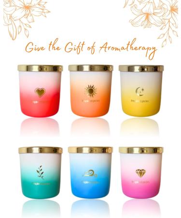 Fall Gifts: Happy Orange Candle - Luxury Scented Soy Candle with Bergamot & Rosewood for Women | Non-Toxic Christmas Candles - Buy Online on GoSupps.com