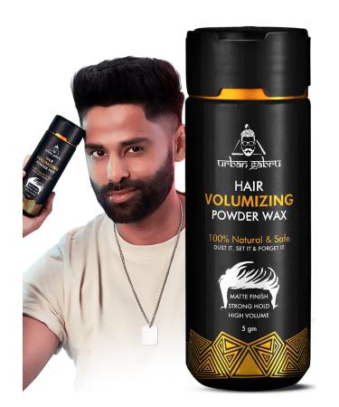 urbangabru Hair Volumizing Powder Wax Strong Hold | Matte Finish | 100% Natural & Safe Hair Styling Powder (5 g (Pack of 1))