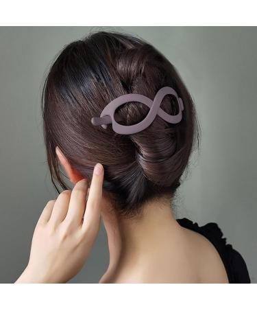 Shakven French Oval Hair Clips for Women Non Slip Bun Ponytail Holder Strong Hold Grip Hair Clips Closure Hairpin for Women Girls Styling Hair Accessories Gray - Buy Online on GoSupps.com