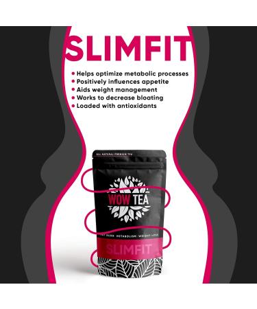  WOW TEA WOW TEA Detox Tea for Weight Loss: Detox Tea | Slim Fit T | Herbal Tea Blends for Detox and Weight Loss Green Tea Mate Pu-erh + Infuser | 150 g Made in EU - Buy Online on GoSupps.com