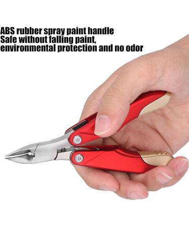 Nail Clippers Durable ABS Stainless Steel Ingrown Nail Clippers Multifunctional for Nail Salon for Home(Matte red) - Buy Online on GoSupps.com