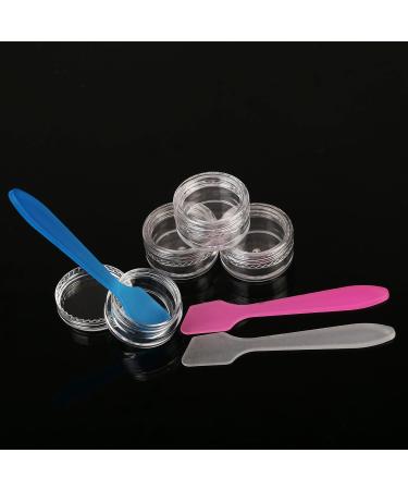 57-Piece Empty D schen Set - Lanmok 5g Cosmetic Containers with Screw Lid & Mini Spatulas for DIY Nail Art & Makeup Storage | International Shipping Available - Buy Online on GoSupps.com