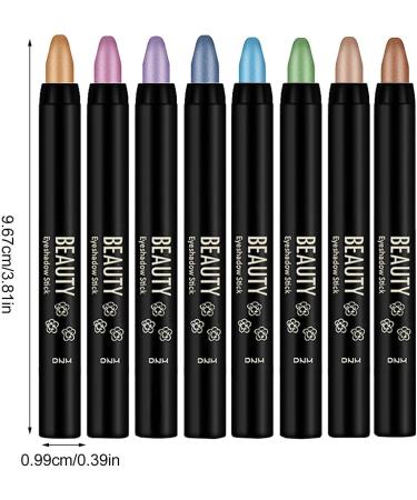 Cream Eyeshadow Stick Eye Glitter Sticks Set | Long-Lasting Smudge-Resistant Eye Shadow Stick Shimmer Cream Eyeshadow Pencil Blendable for Eyes 02 - Buy Online on GoSupps.com