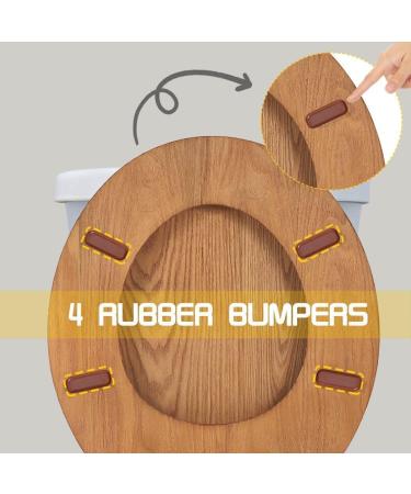 Burlywood Round Wooden Toilet Seat for American Standard Size - Easy to Install - Buy Online on GoSupps.com