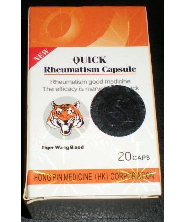 Quick Rheumatism Capsules Tiger Wang Biaod 20 Herbal Capsules