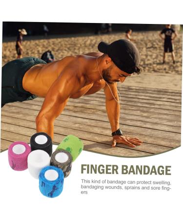 FRCOLOR 6pcs Self-Adhesive Elastic Finger Covers - Non Woven Sports Adhesive Tape for Ultimate Finger Protection - Buy Online on GoSupps.com