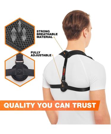Adjustable Back Posture Corrector for Women & Men - Comfortable Brace for Slouching & Hunching - Clavicle Support - Chest Size 25-50 - Buy Online on GoSupps.com