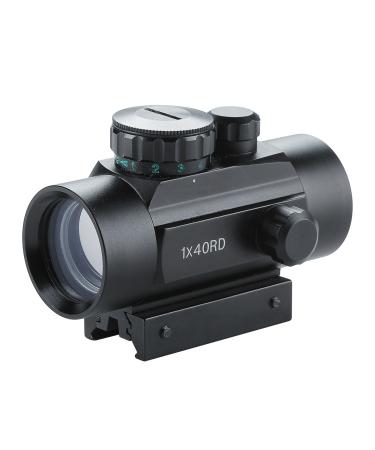 Pinty Tactical 1x40mm Reflex Red Green Dot Sight Riflescope with Free 20mm Mount Rails