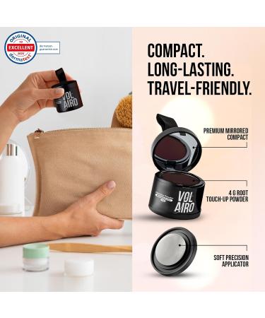 Volairo Light brown hair growth powder 4 g hair concealer for hair densification at visible hair roots waterproof hair makeup conceals gray hair and light spots for women and men - Buy Online on GoSupps.com