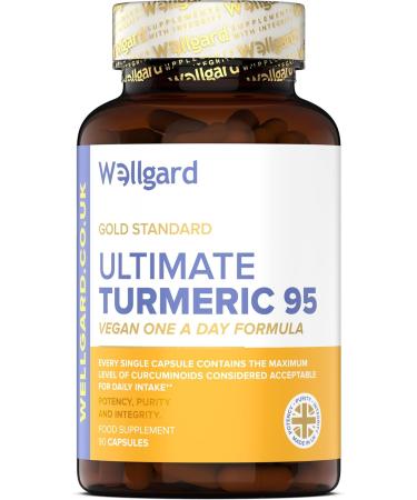 Wellgard High Strength Turmeric Capsules 95% Curcumin | Made in UK - Buy Online on GoSupps.com