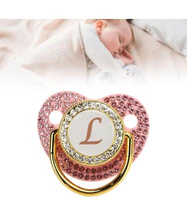 Shop Gold Color Rhinestone Baby Pacifier - Lightweight & Ergonomic - Perfect for International Shipping - Buy Online on GoSupps.com