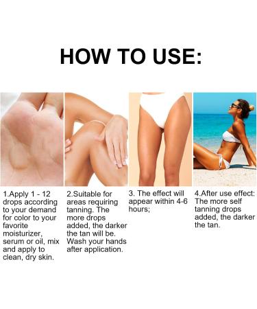 Moisturizing Tanning Oil Self Tanning Drops Body Without Long Lasting Tanning Oil Body Face Self Tanner 35 Ml - Buy Online on GoSupps.com