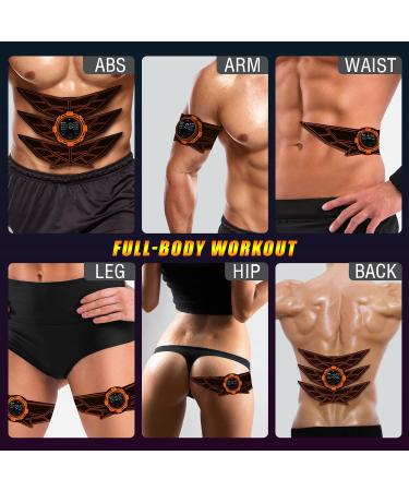 Seveko EMS Abdominal Muscle Trainer - 8 Modes 15 Intensities Full Body Muscle Training with 10 Replacement Hydrogels - Fast & Effective International Shipping - Buy Online on GoSupps.com