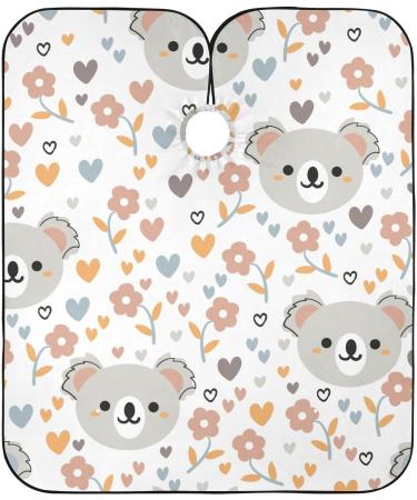 Shop Waterproof Barber Cape - Cute Koala Bear & Cheetah Design for Men & Women - Durable Hair Cutting Bib - Buy Online on GoSupps.com