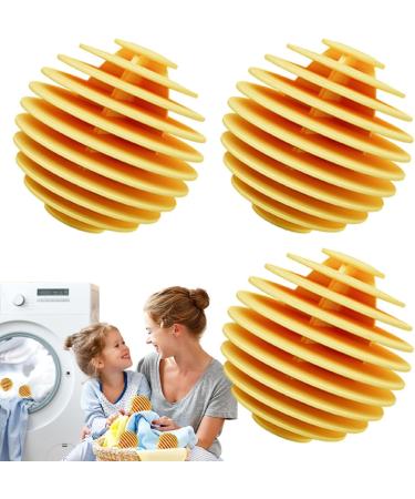 Washing Machine Balls Soft Washing Balls 3 Pcs Machine Ball Softener Tpr Reusable Laundry Balls Quick Drying Washing Balls Deep Cleaning Machine Balls Laundry Softener Balls Yellow - Buy Online on GoSupps.com