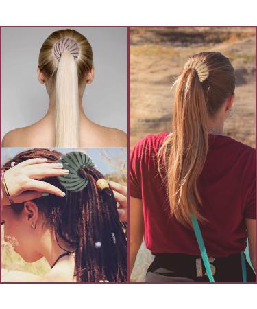 Luvadeyo Vintage Bird Nest Hair Clips - 3 Pack Big Hair Grippers for Women & Girls - Monochrome Pink/Green/Beige Hair Accessories - Buy Online on GoSupps.com