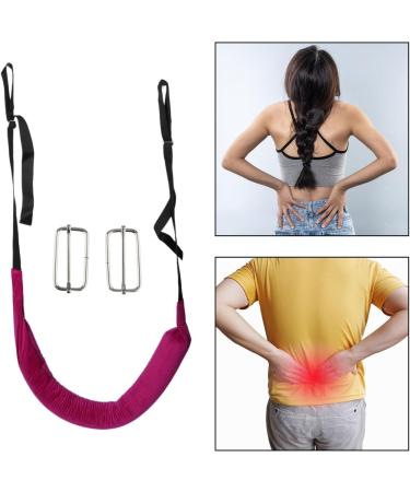 MERIGLARE Lumbar Traction Belt Traction Stretch Strap Home Care Elderly Patient Family Spinal Back Belt Sturdy Lumbar Retractor Belt with Buckle Violet - Buy Online on GoSupps.com
