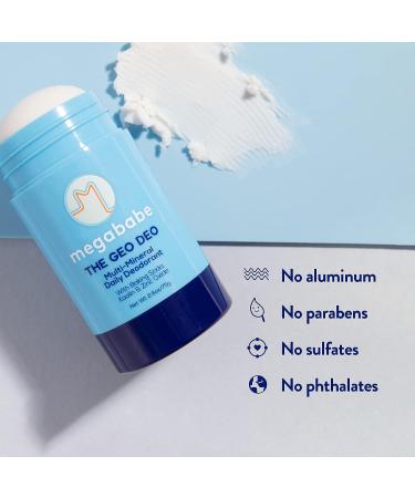 Megababe Daily Deodorant - Aluminum-Free All Natural Geo Deo with Multi-Minerals 2.6 oz - Buy Online on GoSupps.com