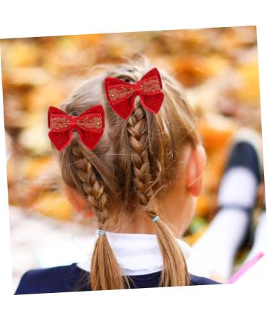 minkissy 3 Pairs Bow Hairpin Clip for Hair Asian Hair Pins Hanfu Hair Clip Traditional Chinese Hair Clips Hair Bow for Girl Christmas Bow Cute Hair Clip Baby Girl Flash Pair Clip Fabric - Buy Online on GoSupps.com