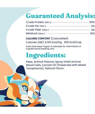 Solid Gold NutrientBoost Meal Topper for Cats - High Protein Crunchy Treats Rich in Vitamins & Minerals | 1 lb Premium Cat Food - Buy Online on GoSupps.com