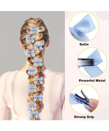 Shop 40-Piece Small Hair Loop Clips - Cute Blue Crocodile Hair Accessories for Women Girls & Children - Buy Online on GoSupps.com